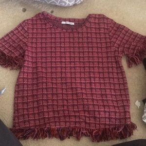Zara Tweed Top